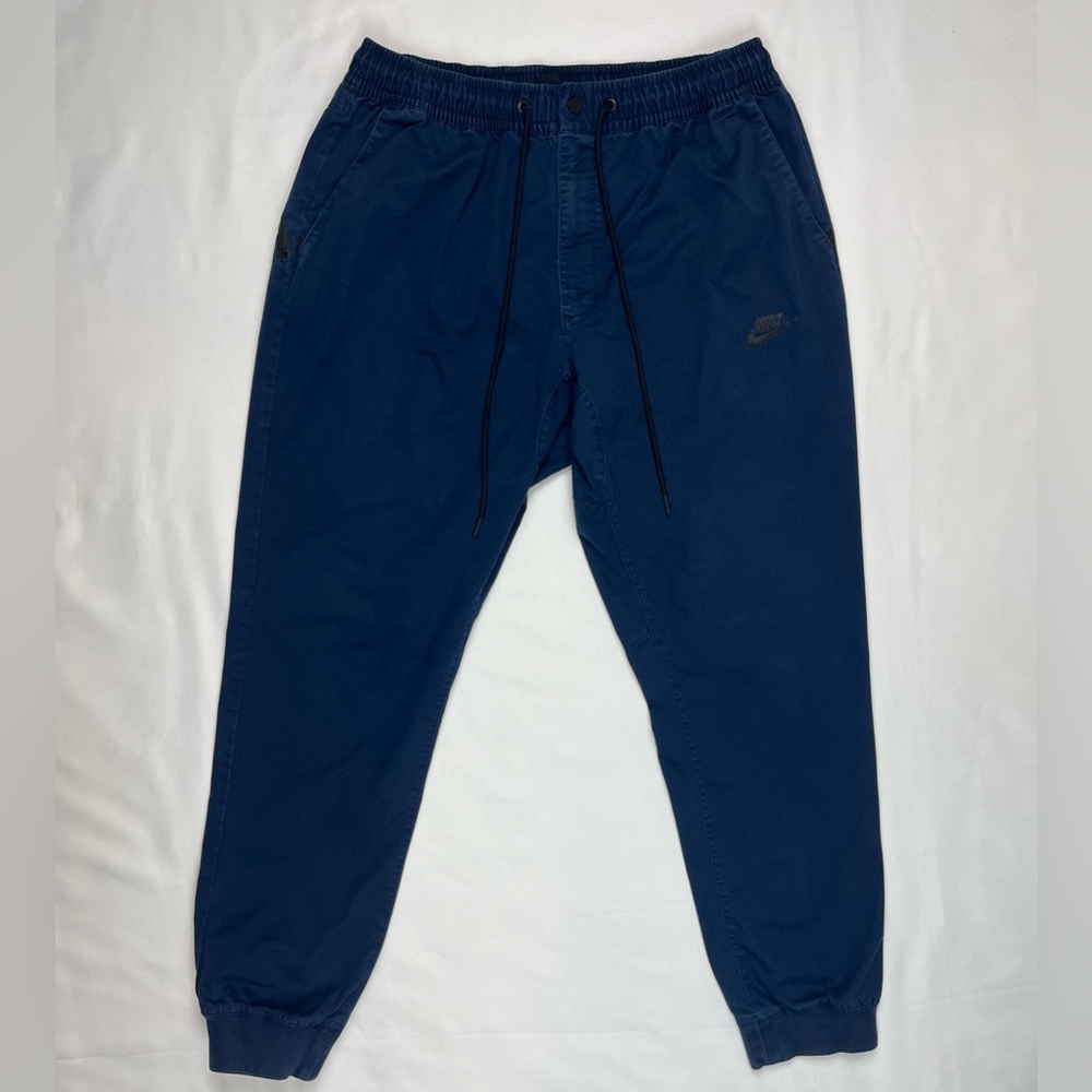 Nike Sportswear Mens Tech Chino Jogger Pants XL Dark Blue Tapered C2